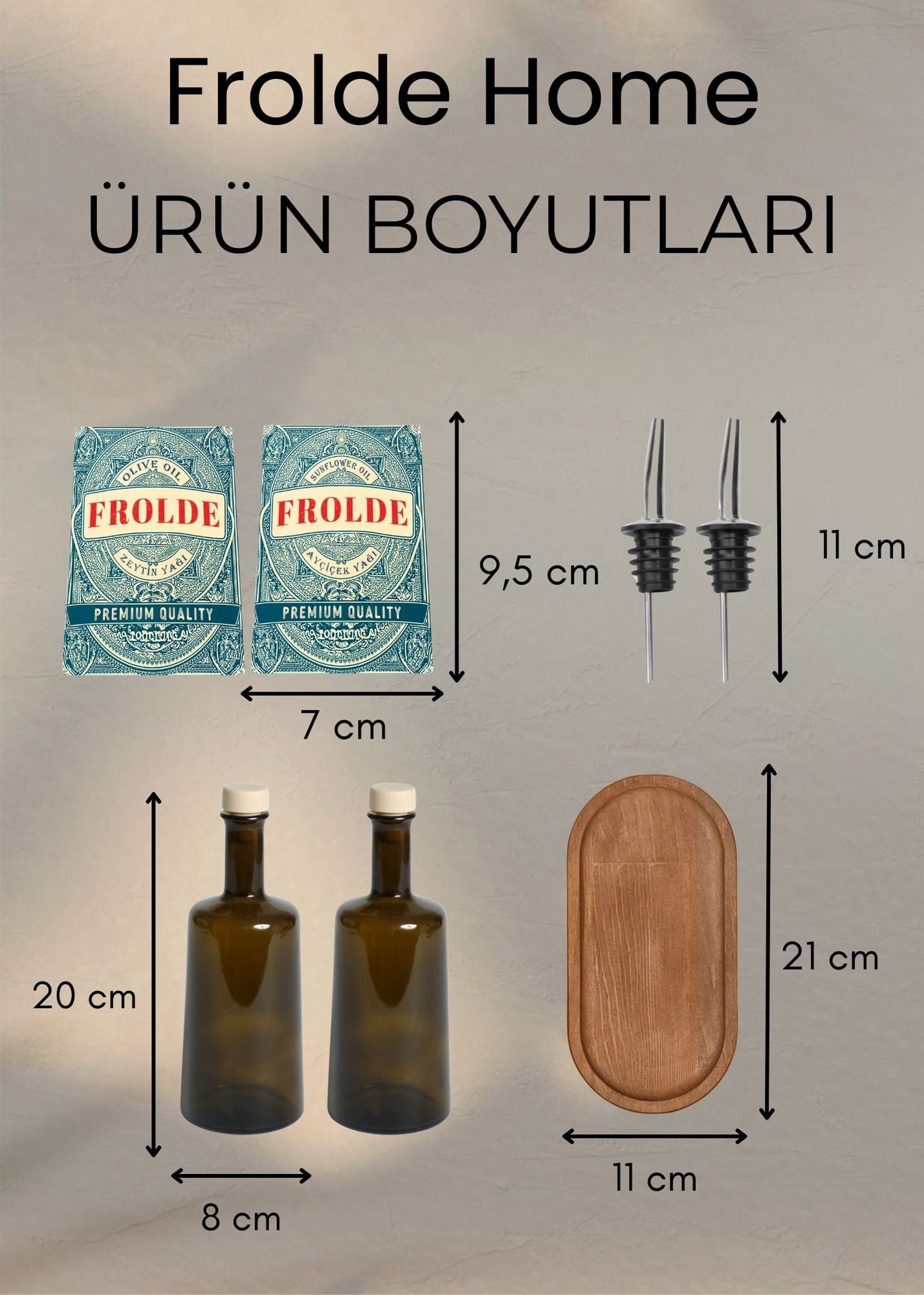 2'li Amber 500 ml Cam Ayçiçek Yağı Zeytinyağı Şişesi Yağdanlık