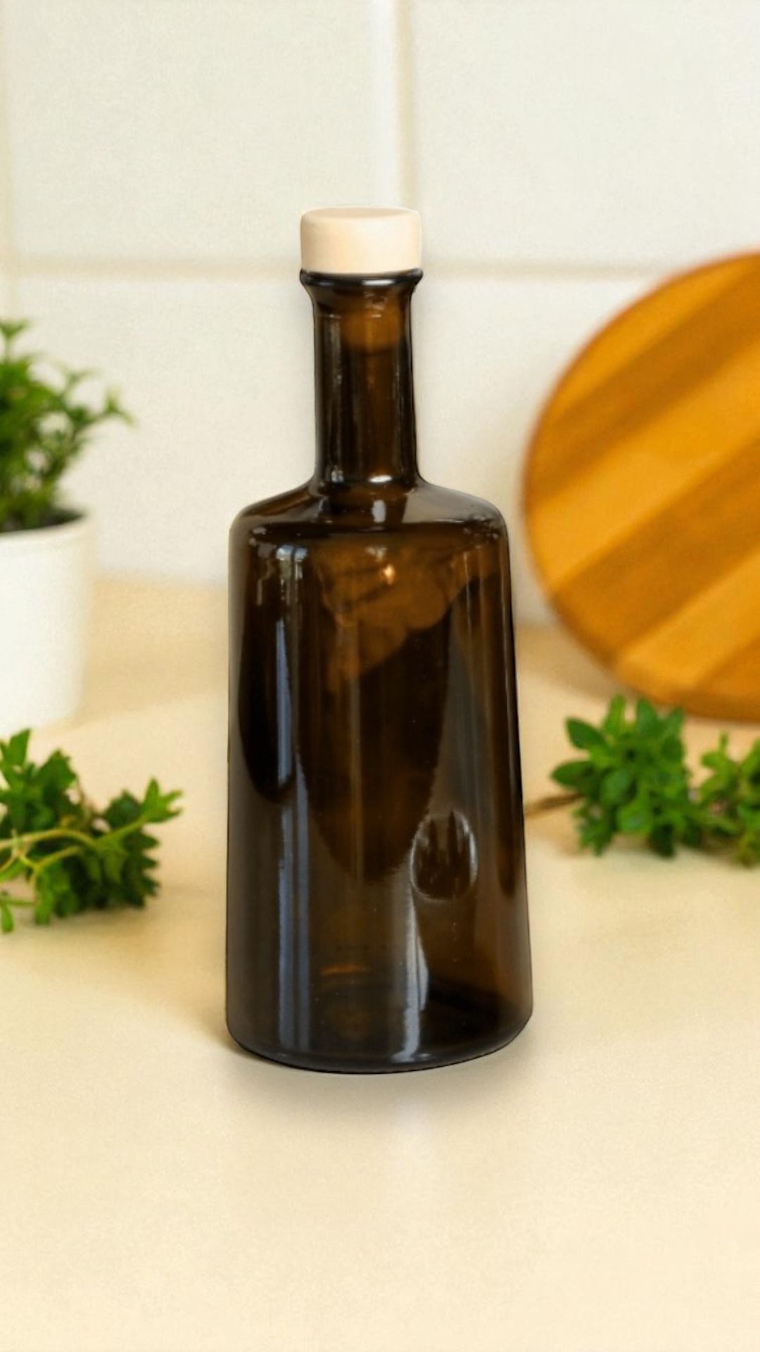 500 ml Amber Odessa Uvag Cam Zeytinyağ Ayçiçek Yağı Şişesi Yağdanlık Yağlık