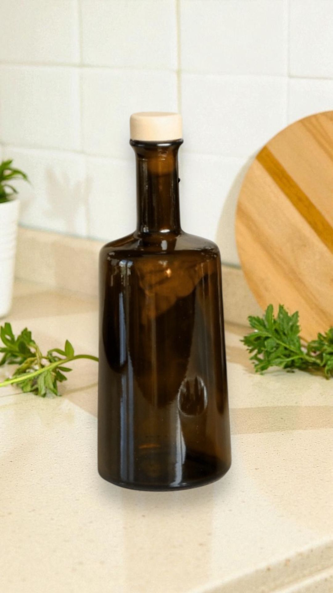 500 ml Amber Odessa Uvag Cam Zeytinyağ Ayçiçek Yağı Şişesi Yağdanlık Yağlık