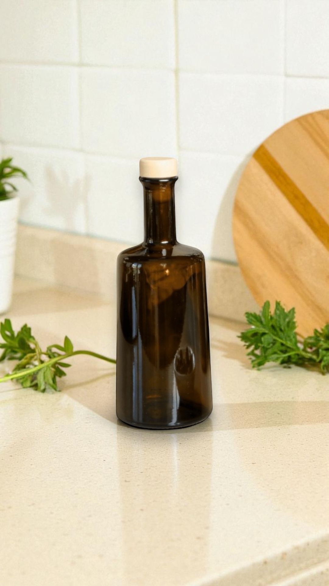 500 ml Amber Odessa Uvag Cam Zeytinyağ Ayçiçek Yağı Şişesi Yağdanlık Yağlık