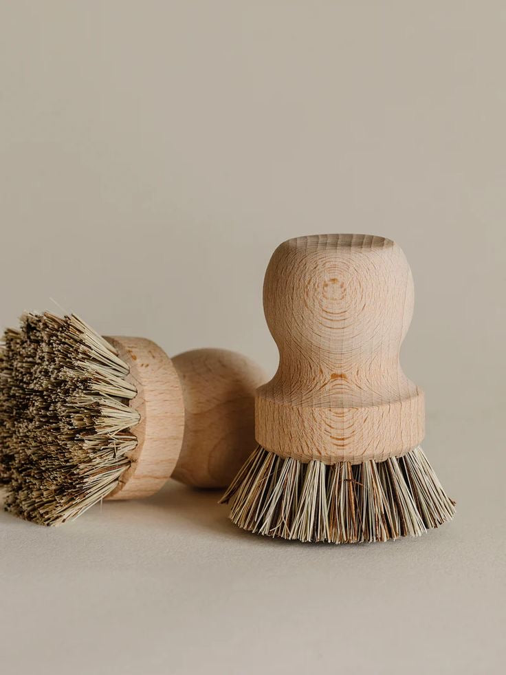 Doğal Tampiko Otu Dekoratif Mühür Bulaşık Fırçası, Meyve Sebze Temizleme Fırçası