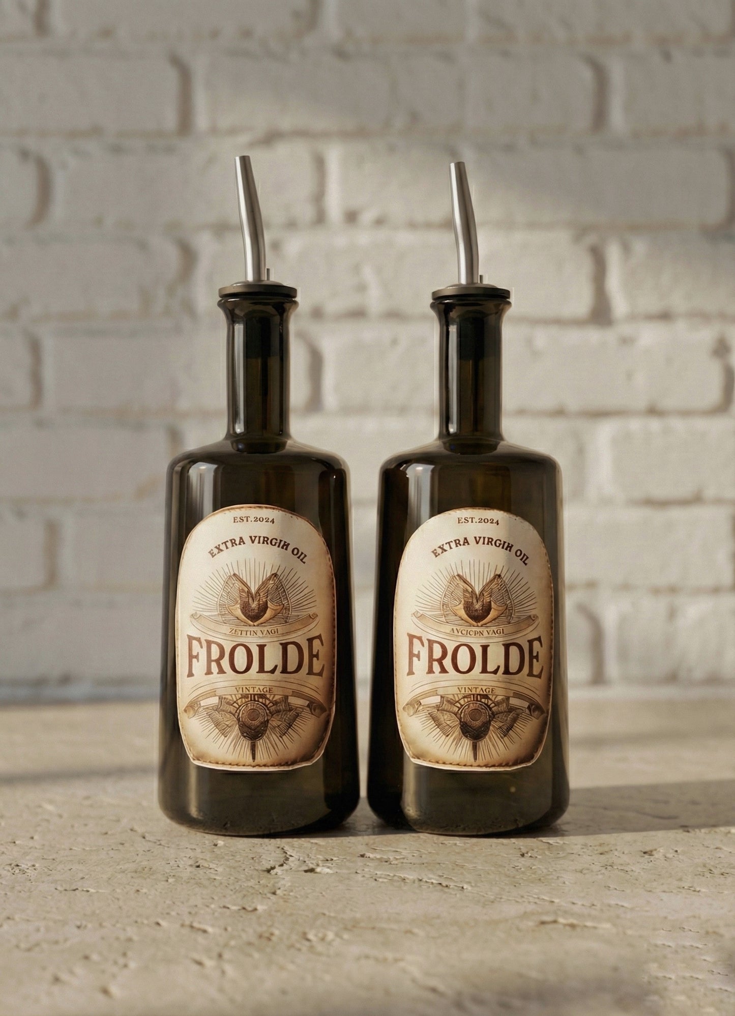 2'li Amber 500 ml Cam Ayçiçek Yağı Zeytinyağı Şişesi Yağdanlık