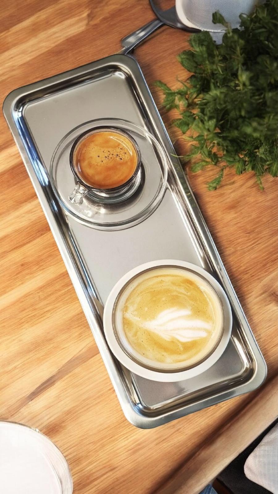 2li Çelik Lüks Servis Sunum Tepsisi Kahve Tepsisi Gümüş 33x13