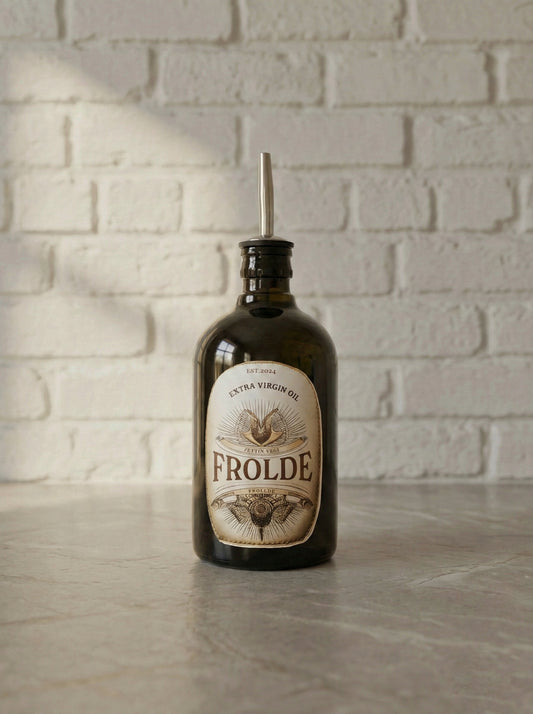 Amber 500 ml Cam Zeytinyağı Yağdanlık Şişesi Vintage Ayçiçek Yağlık