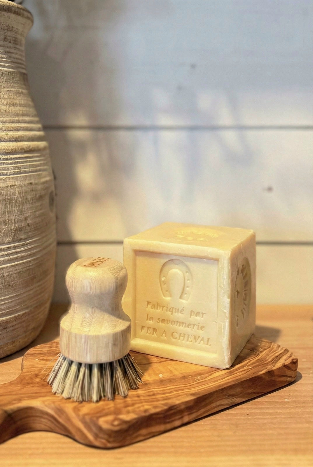 Doğal Tampiko Otu Dekoratif Mühür Bulaşık Fırçası, Meyve Sebze Temizleme Fırçası