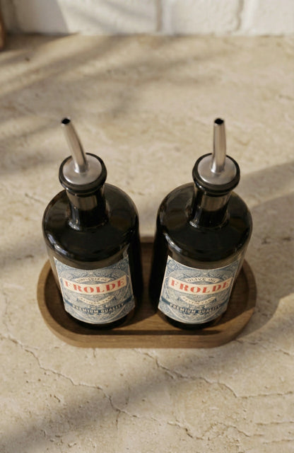 2'li Amber 500 ml Cam Ayçiçek Yağı Zeytinyağı Şişesi Yağdanlık