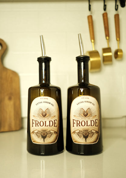 2'li Amber 500 ml Cam Ayçiçek Yağı Zeytinyağı Şişesi Yağdanlık