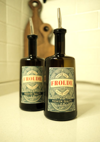 2'li Amber 500 ml Cam Ayçiçek Yağı Zeytinyağı Şişesi Yağdanlık