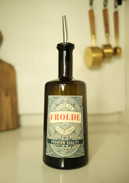 2'li Amber 500 ml Cam Ayçiçek Yağı Zeytinyağı Şişesi Yağdanlık