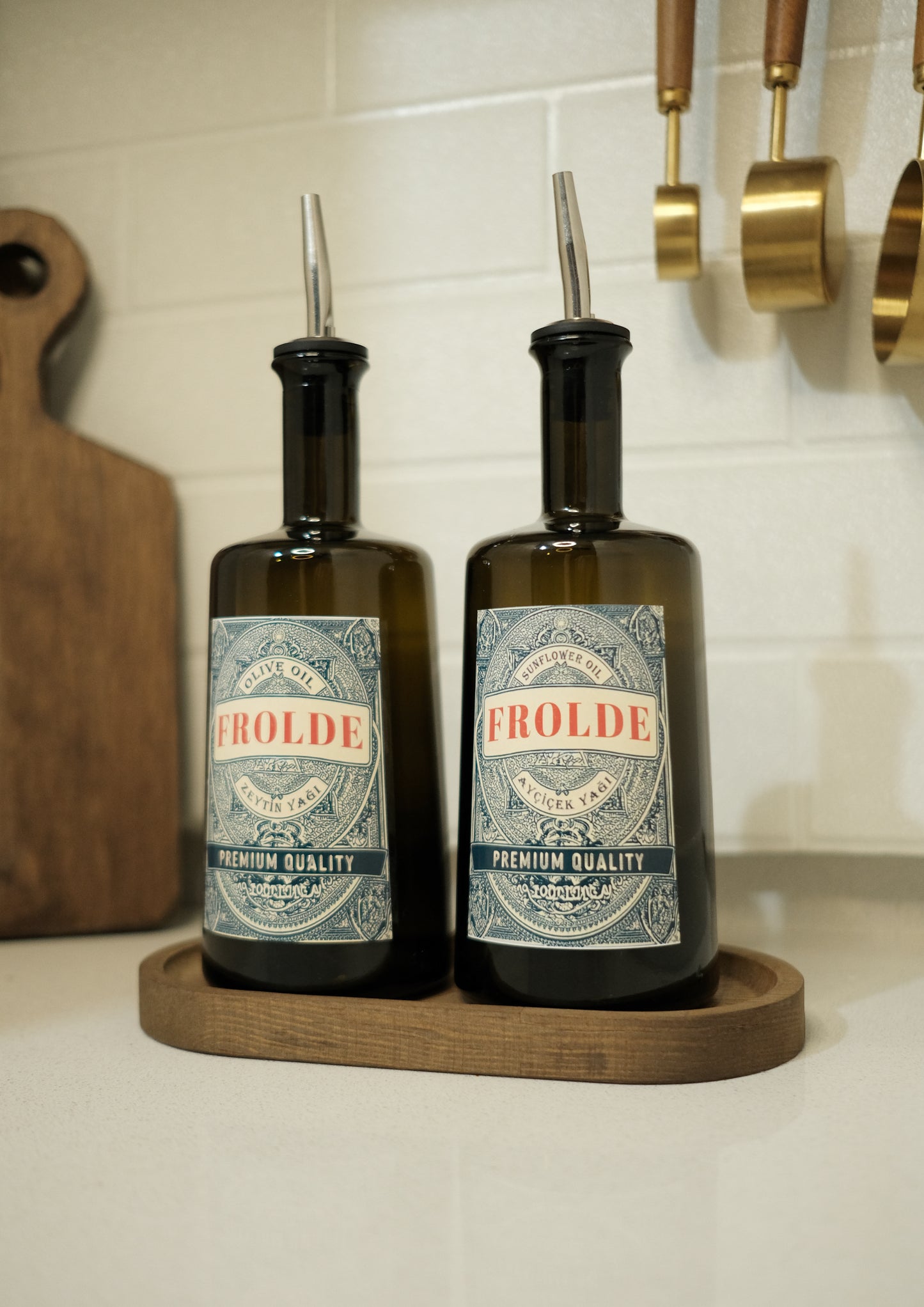 2'li Amber 500 ml Cam Ayçiçek Yağı Zeytinyağı Şişesi Yağdanlık