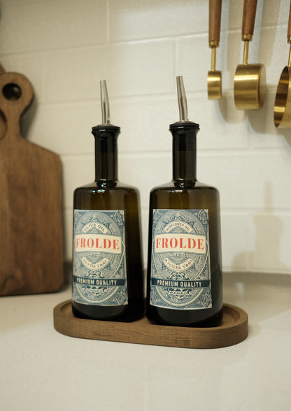 2'li Amber 500 ml Cam Ayçiçek Yağı Zeytinyağı Şişesi Yağdanlık