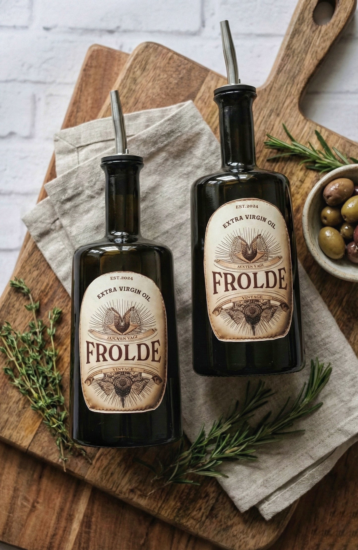 2'li Amber 500 ml Cam Ayçiçek Yağı Zeytinyağı Şişesi Yağdanlık