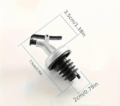 2 Adet Gümüş Renk Kapaklı Damlatmaz Yağ Tıpası Yağdanlık Şişe Ucu